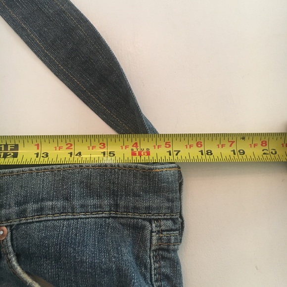 Vintage Denim Tote Cross Body Bag - Picture 3 of 8